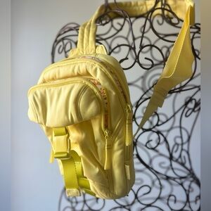 Vera Bradley Women's Cotton Utility Sling Backpack Citronella Yellow